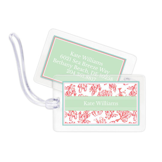 Sea Coral Luggage Tags